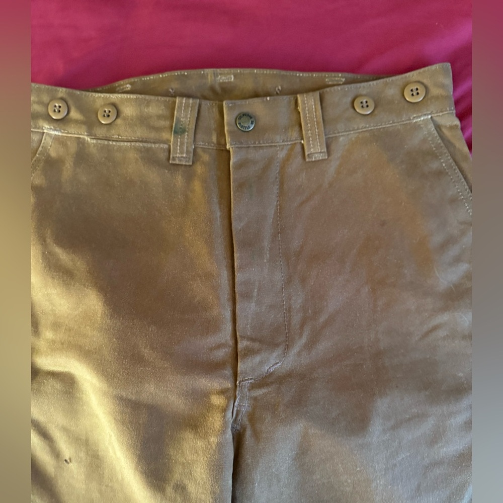 Filson Oil Finish Single Tin Cloth Pants USA MADE 🇺🇸 - Picture 2 of 11